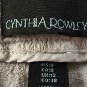 Gray textured dress pants